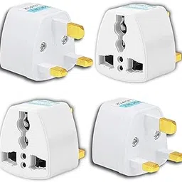 KAVANA UK Travel Adaptor for Indian Pins, Type G UK Universal Socket Adaptor for Countries Like Hong Kong, UAE, Dubai, Singapore, England,etc Suitable for Mobile, Laptops,ETC-picture-43