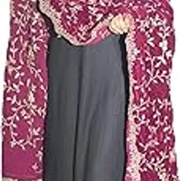 matelco Women's Velvet Embroidered Dupatta-picture-49