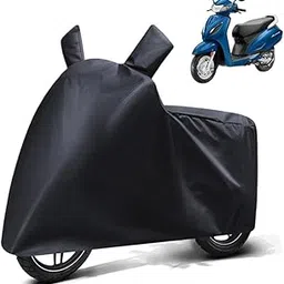 FABTEC Waterproof Scooty Body Cover Compatible with Suzuki Access 125, A1 (Black)-picture-10