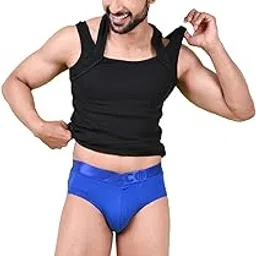 rupa Colors Modern Solid Brief for Men, Cotton Blend, Regular Fit, Outer Elastic, Pack of 1-picture-49