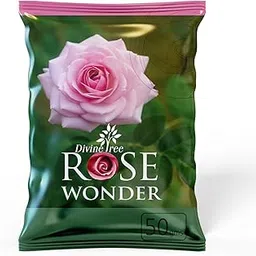 DIVINE TREE Rose Wonder Organic Plant Food for All Rose Plant - for Plant Growth - Boosts Branching and Bloom Flowering (50gm)-picture-52