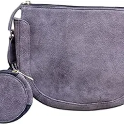 nomaadi Premium Personalized Suede Leather Crossbody Bag with Earbud Case-picture-16