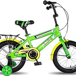 Vaux Excel Kids Cycle for Boys & Girls 3 to 5 Years with Training Wheels & Carrier, 14T Cycle for Kids with Steel Frame, Alloy Rims & Tubular Tyres,95% Assembled, Ideal Height:2.9ft-3.6ft(14T,Neon)-picture-18