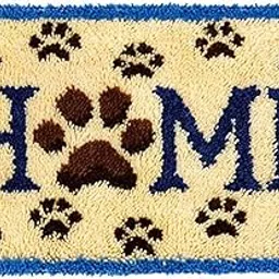 MeetBSelf 3D Latch Hook Kits Rug,with Printed Canvas,Christmas Decor Carpet Embroidery Tapestry Cross Stitch Kit DIY Handmade Rug Cushion-picture-28