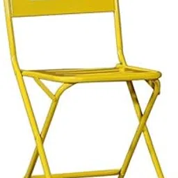 Metal Folding Chair || Size - 16x16x30 inches || Weight - 4kgs (Yellow)-picture-10