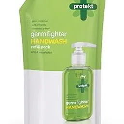 Godrej Protekt Germ Fighter Handwash Refill Pack | Lime & Eucalyptus | Germ Protection & Soft on Hands - 725ml-picture-10
