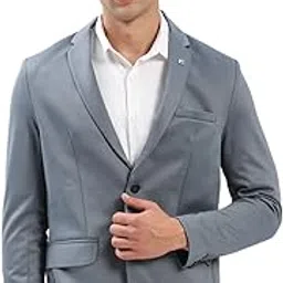 showoffff Men's Single Breasted Slim Blazer-picture-21