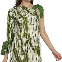 Satin Floral Printed Wrap-Around Swimwear Dress Beachwear Cover-up Night Dress for Women & Teens-image-1