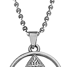 m men style Tamil Om Murugan Vel Silver Stainless Steel Pendant Necklace Chain For Men And Women SPn2022527-picture-50