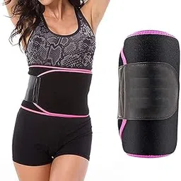 GYMSY Waist Trainer Belt for Women, Black with Pink Trim, Neoprene Sweat Band, Adjustable Workout Cincher for Weight Loss-picture-21