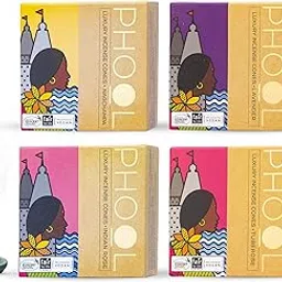 PHOOL LUXURY INCENSE Natural Incense Cones (Bundle Pack of 4) I Special Pack Floral Fragrances - Indian Rose, Tuberose, Lavender, Nagchampa I 100% Organic Dhoop Cones I Chemical & Charcoal Free-picture-25