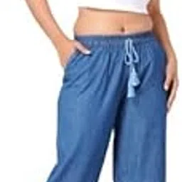 hi-fashion Cutouts Embroidered Denim Pants for Women Casual Wear-picture-54