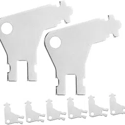 NUOBESTY 8pcs Replacement Key for Paper Towel and Toilet Paper Dispensers Sturdy Metal Keys for Public Restrooms and Offices Lightweight and for Maintenance Use-picture-62