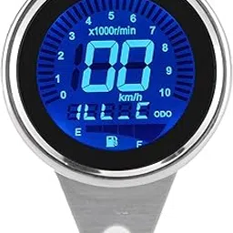 Aramox Motorcycle Speedometer, 12V Universal Motorcycle Multi‑Functional Meter Tachometer Odometer Fuel Gauge Speedmeter(Silver)-picture-26