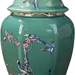 CLUB BOLLYWOOD® Ceramic Ginger Jar Traditional Gift Vase for Office Desktop Table Decoration Plum Bossom | Home D?©cor | Other Home D?©cor| Other Home D?©cor| Other Home D?©cor|1 Porcelain Jar-picture-26