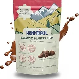 Balanced Plant Protein | 24g Protein per Serving | 4.5g BCAAs | Hmp-Pea Protein Blend | Complete Amino Acid Profile | Gut Healthy Digestible (450g, Belgian Chocolate))-picture-31