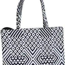 bagcouture Stylish Canvas Tote Bag for Women | Latest Embroidered Casual Handbag with Shoulder Straps-picture-11