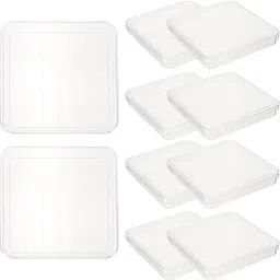 Healvian Plastic Petri Dishes with Lids, 10pcs 10cm Clear Petri Dish Square Steriles Culture Dishes for Lab Science Experiment School Science Projects Seedings Storage-picture-56