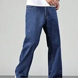 rend Denim Fabric Mid Rise Straight Fit Jeans for Men-picture-11
