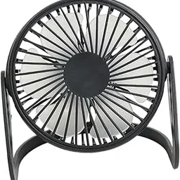 CALANDIS Desk Personal Fan Desk Fans 360 Degree Rotary 2 Speeds Mini Fan for Travel Bedroom Car Black | | Heating, Cooling & Air-picture-11
