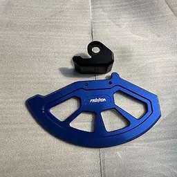 Motorcycle Front Brake Disc Guard, Universal Rotor Protector, Gold Aluminium, Blue Wheel Compatible (Blue)-image-92