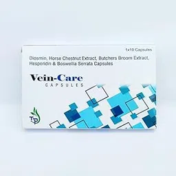 Varicose Vein-Care Natural Supplement Capsules 500 with Diosmin, Horse Chestnut, Butchers Broom, Hesperidin, Boswellia Serrata, Complete Varicose Veins, Piles Hemorrhoids Support & Blood Circulation Support | Plant-Based Restless Legs, Micro Circulation Support, Venous Tone, Vascular & Vein strength -30 capsules-image-36