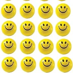 Waaome 12 PCS Smiley Face Squzee Yellow Emoji Exercise Yellow Colour (B1034)-picture-13