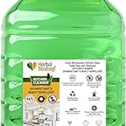 Herbal Strategi Just Mop Kitchen Cleaner – 5L Refill | Removes Grease, Dirt & Tough Stains | Disinfectant & Insect Repellent | Baby Safe & Pet-Friendly | 100% Herbal Actives-picture-34