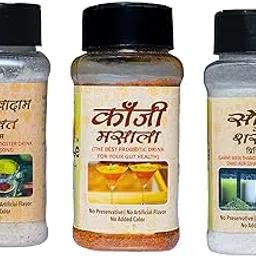 Phunti’s Summer Drink Combo | Kesar Badam Sharbat | Saunf Sharbat | Kanji Masala | Traditional Drink Mixes for Seasonal Refreshment | 100g Each | Pack of 3-picture-47