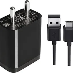 Type C Charger for Motorola Moto G54 Original Adopter Super Fast Quick Charging Smart IC Technology with 1m Type C USB Data Cable (Black, SH.W3)-picture-10