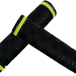 Impetus Bicycle Handle Grip 12.5cms Length Very Soft Rubber Non Toxic Anti-Slip for 24 26 27 29 Inch Cycle Handle Grip for MTB Bikes Multicolor 125mm (Green)-image-6