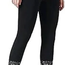 made4good Women's Athletic Leggings, High Waist, Stretch Fit, Lace Detail, Ankle Length, Workout Yoga Pants-picture-13
