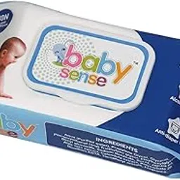 Baby Sense Natural Care Baby Wet Wipes with Lid | Fresh+Cleanse I Cotton Cloth Like Bigger Sheets | 80 Wipes (Pack of 1)-picture-52