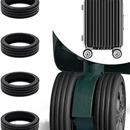 ravirandal Travel Luggage Wheel Cover,Luggage Wheels Protection Covers,Silicone Suitcase Wheel Covers,Wheel Protector, Shock-Proof, Anti Scratch, for Protect Suitcase Wheels, Reduce Noise (Pack of 4)-picture-48