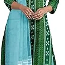 nuapatanapata Odisha Sambalpuri Handloom Woman's Pure Cotton Handloom Dress Material With Dupatta Bottom Wear 3 Pic Set Sambalpuri dress material Unstitched NUAPAT219-picture-22