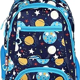 styl7eflow Printed Soft Touch Lightweight Designer Kids School Backpack - Waterproof School Bag for Boys & Girls 28L-picture-12