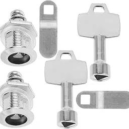 ULTECHNOVO Garbage Can Automatic Lock Set Outdoor Trash Can Lid Triangle Key Cabinet Door-image-11