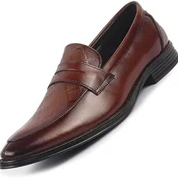 fausto Men Leather Formal Pull-On Shoes-picture-23