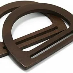 Craft Affair | Wooden Bag Handles D Cut (5 Inch, 1 Pair) for Purse Making Decoration-picture-21