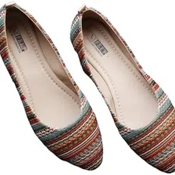 try feet Tryfeet Kniitted Colorful Versatile Ballerinas Jutis for Women-picture-48