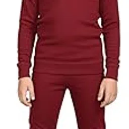 Lux Cott's Wool Boys Full Sleeves Round Neck Thermal Top and Bottom Set | Thermal Set for Kids | Winter Base Layer Top & Bottom for Boys | Boy's Thermal Underwear Set-picture-16