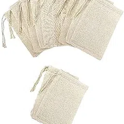 WUD Empty Tea Bags Reusable Muslin Cloth 12pieces Size 3x4inch for Loose Leaf Tea, Coffee Brew Bags-picture-36
