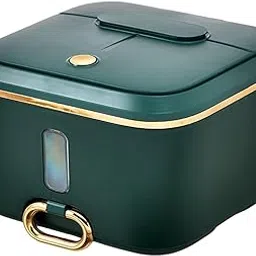 pp Rice Storage Box Sealed Moisture Proof Grain Container for Pet Food Green S image 1