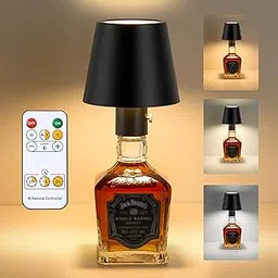Wireless Bottle Lamp,Rechargeable Bottle Lights, 3 Color Temperature with Remote Control for Liquor and Wine Bottles, IP 56 Waterproof for Outdoor and Indoor, Extra Long Battery Life (Black, 1pc)-picture-60