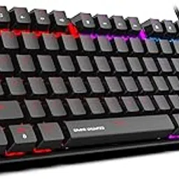 Ant Esports Gaming Keyboard MK1000 TKL Mechanical Multicolor LED Backlit Wired -Black with Outemu RED Switch-image-93