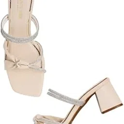 kenneth cole Women's Block Heel Mule Sandal | Premium Synthetic Upper | Ladies Open-Toe Slip-On | 2.5-inch Block Heel | Dazzling Crystal-Embellished Straps | Elegant Comfort, Stable Design & Versatile Style | Pink-picture-28