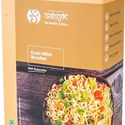 S Siddhagiri's SATVYK THE HEALTH re STORE Kodo Millet Noodles (175gm) - with Tastemaker | No Maida | Ready to Cook Instant Millet Noodles | High Plant Protein & Fiber | Vegan Millet Noodles-picture-10