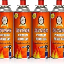 Butane Gas Canister (250g) for Camping Stove Burner Suitable to Refill Flame lighters, Small Stove, Flame Torch, Welding Fuel Gas & Food Baking (4)-picture-20