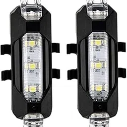 AlexVyan Bicycle 7 LED USB Rechargeable Head Light and Rear Tail Light (White).-picture-23