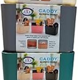 generic JAI Caddy Multipurpose Organiser, Set of 4, Beige, Green and Grey-picture-31